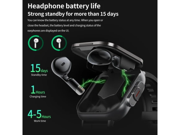 Smartwatch with earbuds — Smart Watch, Generic Logic, Inc.