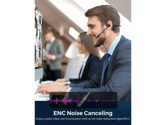Open-Ear Wireless Headphones with Microphone — Wireless Earbuds, Generic Logic, Inc.