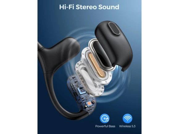 Open-Ear Wireless Headphones with Microphone — Wireless Earbuds, Generic Logic, Inc.