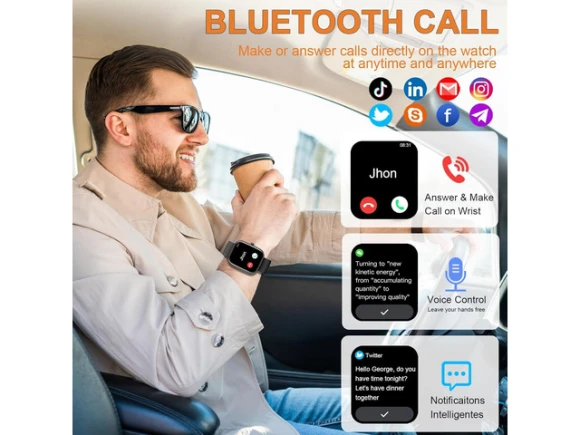 Smartwatch, 1.91-inch HD display — Smart Watch, Generic Logic, Inc.