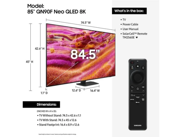 85-inch Class Neo QLED 4K Smart TV — Smart TV, Samsung