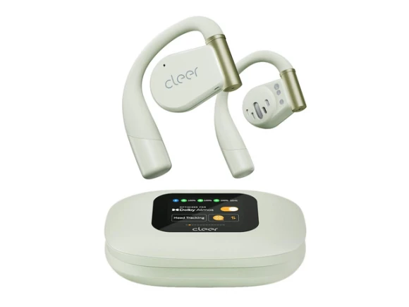 Green Open-Ear Headphones — Wireless Earbuds, Cleer