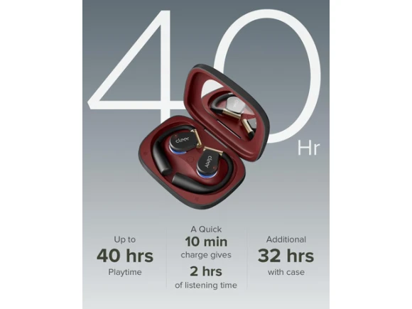 Open-Ear Headphones, Black — Wireless Earbuds, Cleer