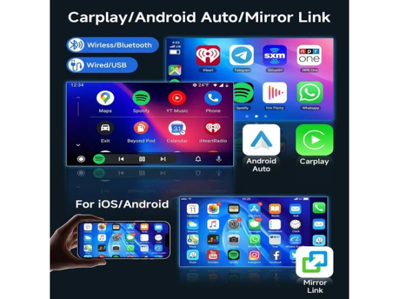 8-Inch Touchscreen In-Dash Car Stereo for Chevy Silverado 2007–2013 — Car Infotainment System, Generic Logic, Inc.