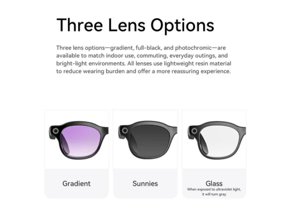 AI Smart Glasses with 3 Lenses — Smart Glasses, Generic Logic, Inc.