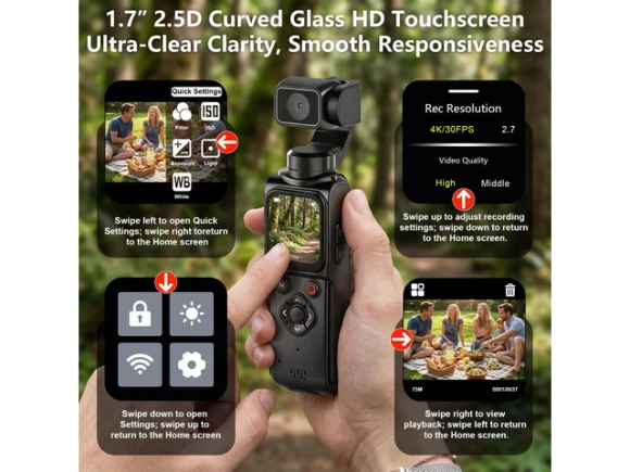 Vlogging Camera with 128GB Card and Tripod — Digital Cameras & Camcorders, Generic Logic, Inc.