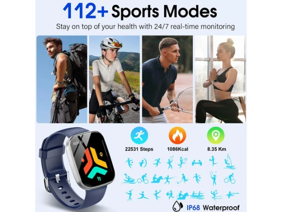 Blue Smartwatch — Smart Watch, Generic Logic, Inc.