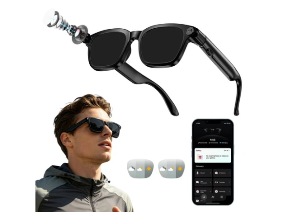 Smart Glasses with Replaceable Photochromic Lenses — Smart Glasses, Generic Logic, Inc.