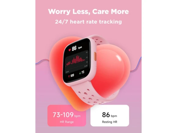 Kids Smartwatch with Fitness-Tracking Functions, Pink — Kids Smart Watch, Generic Logic, Inc.