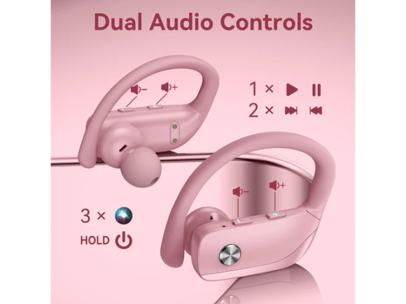 Pink Wireless Earbuds — Wireless Earbuds, Generic Logic, Inc.