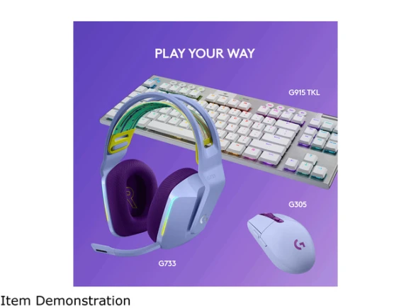 Lilac Wireless Gaming Headset — Wireless Earbuds, Logitech