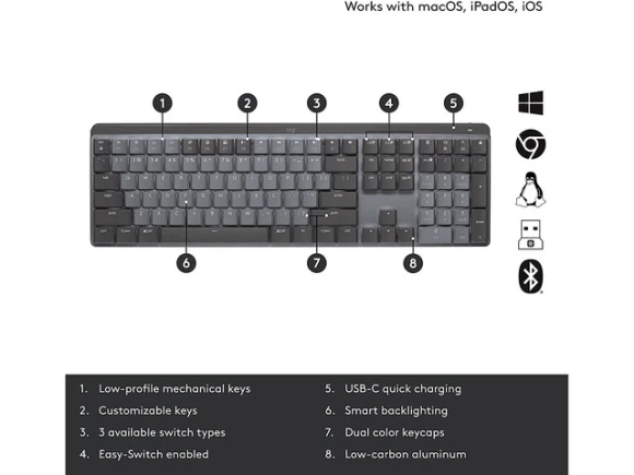 MX Mechanical Keyboard — Bluetooth Keyboard, Logitech