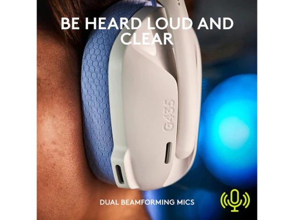 Wireless Gaming Headset, White — Wireless Earbuds, Logitech