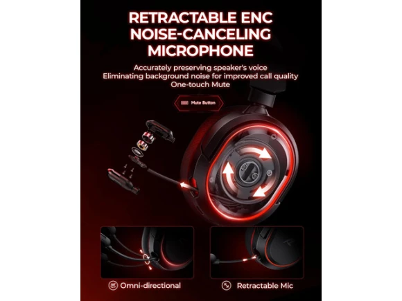 Wireless Gaming Headset — Wireless Earbuds, PISKEKAT