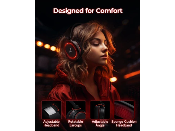 Wireless Gaming Headset — Wireless Earbuds, PISKEKAT