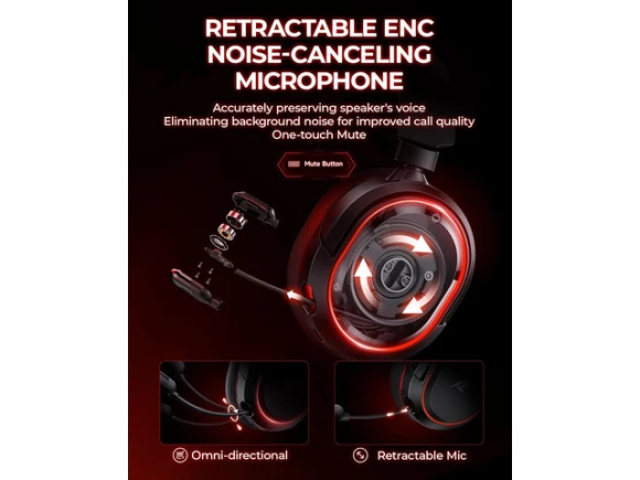 Wireless Gaming Headset — Wireless Earbuds, PISKEKAT