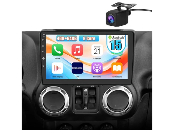 10.1-inch Android Car Head Unit for Jeep Wrangler 2007–2018 and Dodge Ram 1500 — Car Infotainment System, Generic Logic, Inc.
