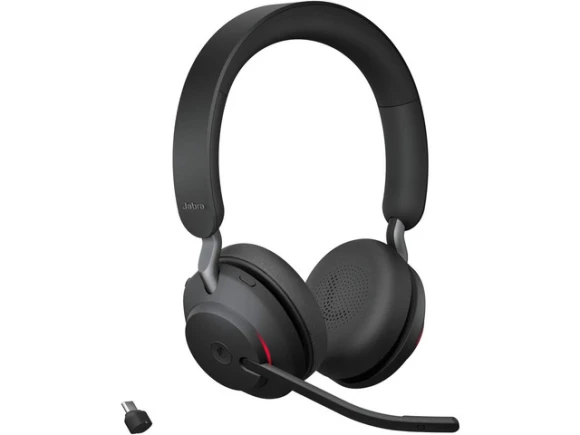 Bluetooth Wireless Headset, Dual-Ear, with USB-C Adapter — Wireless Earbuds, Jabra