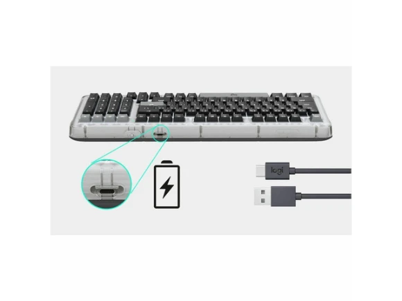 Graphite Wireless Mechanical Keyboard — Bluetooth Keyboard, Logitech