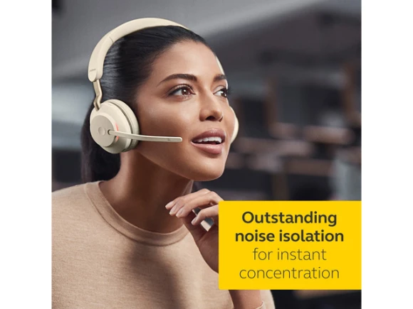 Beige Wireless Headset — Wireless Earbuds, Jabra