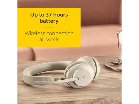 Beige Wireless Headset — Wireless Earbuds, Jabra