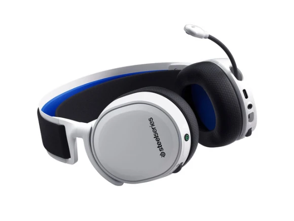 White Wireless Circumaural Gaming Headset — Wireless Earbuds, SteelSeries