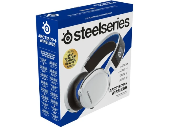 White Wireless Circumaural Gaming Headset — Wireless Earbuds, SteelSeries