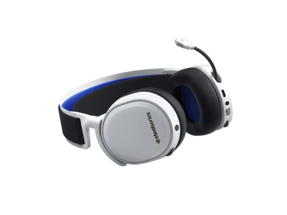White Wireless Circumaural Gaming Headset — Wireless Earbuds, SteelSeries