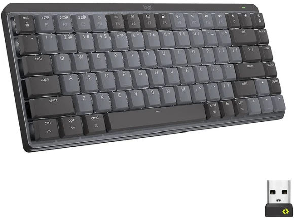 Wireless illuminated mechanical keyboard, Graphite — Bluetooth Keyboard, Logitech
