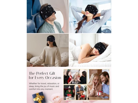Bluetooth Sleep Mask Headphones — Wireless Earbuds, Generic Logic, Inc.