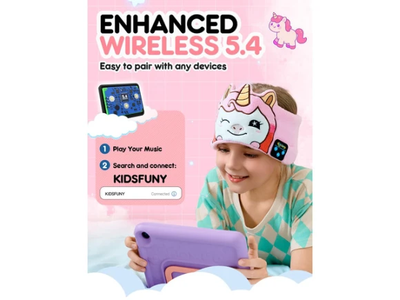 Children's Wireless Headband Headphones — Wireless Earbuds, Generic Logic, Inc.