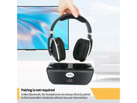 Over-Ear Wireless Headphones with Charging Dock — Wireless Earbuds, Generic Logic, Inc.