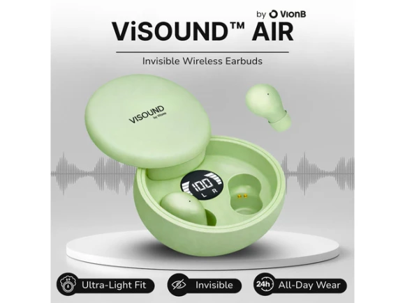 Air Invisible Wireless Earbuds, Sage Green — Wireless Earbuds, VionB