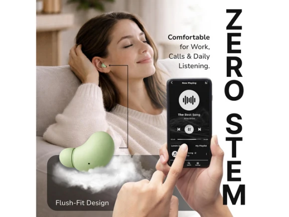 Air Invisible Wireless Earbuds, Sage Green — Wireless Earbuds, VionB