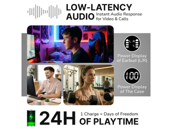 Wireless Earbuds, Matte Onyx — Wireless Earbuds, VionB