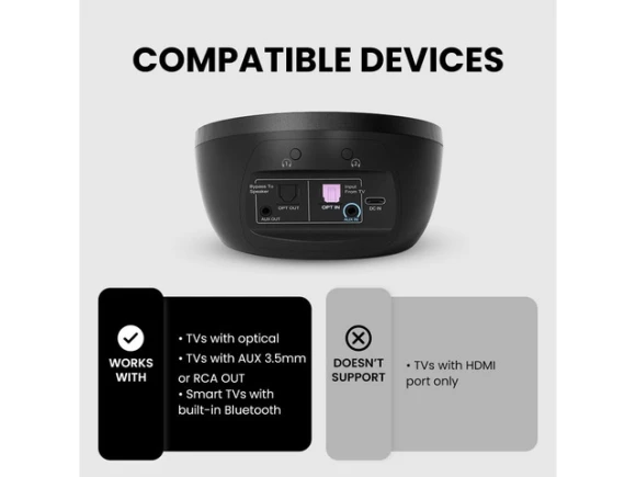 Open-ear wireless TV earbuds — Wireless Earbuds, Generic Logic, Inc.