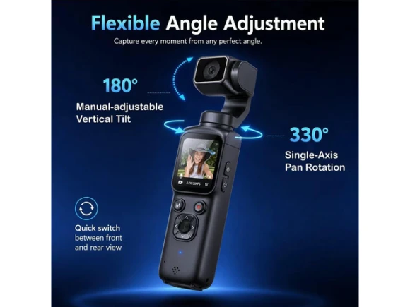 Vlogging camera, 128G, black — Digital Cameras & Camcorders, Generic Logic, Inc.