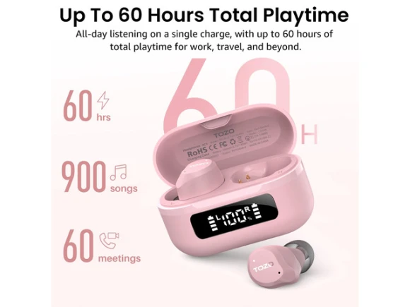 Wireless Earbuds, Pink — Wireless Earbuds, Generic Logic, Inc.