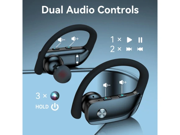 Wireless Bluetooth Earbuds with Over-Ear Hooks — Wireless Earbuds, Generic Logic, Inc.