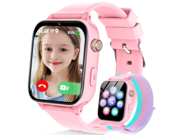 4G Kids Smartwatch Phone, Pink, Includes SIM Card — Kids Smart Watch, Generic Logic, Inc.