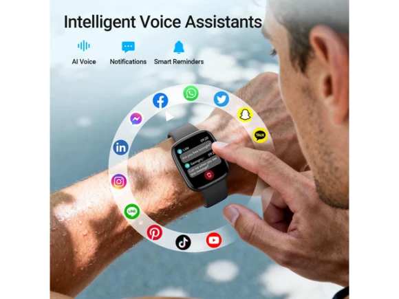 Smart Watch, 1.85-inch AMOLED display, 2 bands — Smart Watch, Generic Logic, Inc.