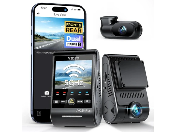 2-Channel Front and Rear Dash Camera — Dash Cam, VIOFO