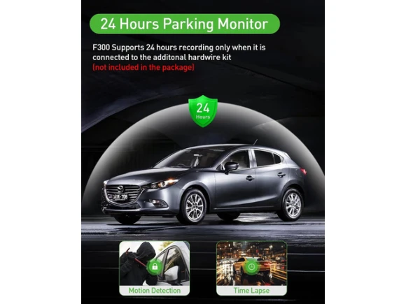 3-Channel Dash Camera — Dash Cam, WESTWAY