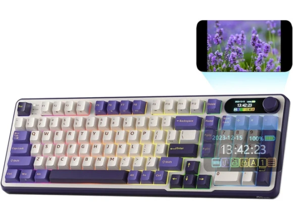 96% Mechanical Keyboard with Smart Display — Bluetooth Keyboard, RK ROYAL KLUDGE