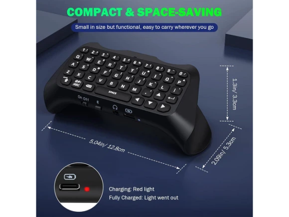 Controller Keyboard for PS5 Controller — Bluetooth Keyboard, MoKo
