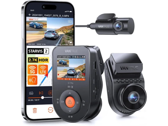 Dual Dash Camera, Front and Rear — Dash Cam, VANTRUE