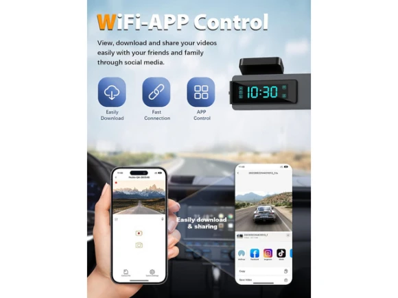 Front and Rear Dash Camera — Dash Cam, WESTWAY
