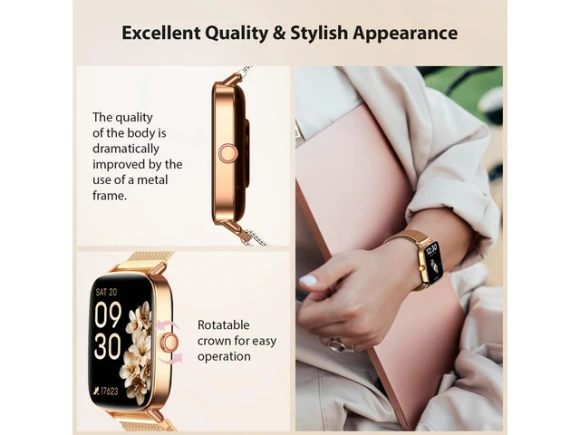 Gold Smartwatch — Smart Watch, Generic Logic, Inc.