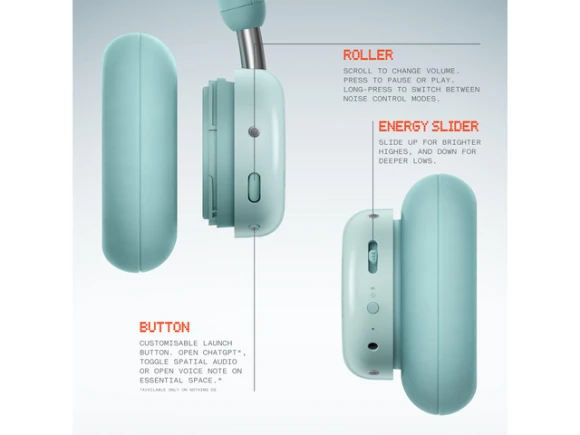 Over-ear wireless headphones, Light Green — Wireless Earbuds, Generic Logic, Inc.