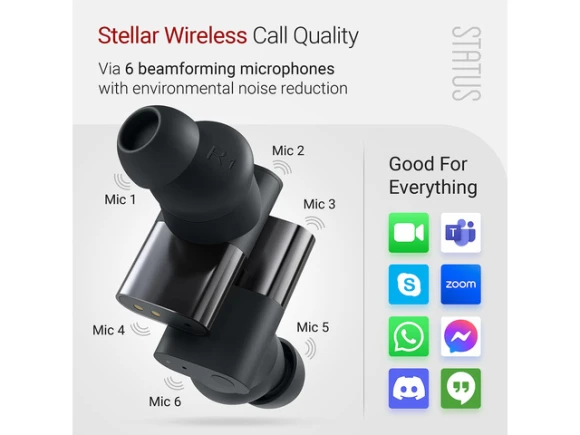 Wireless earbuds, 3ANC Onyx — Wireless Earbuds, Between